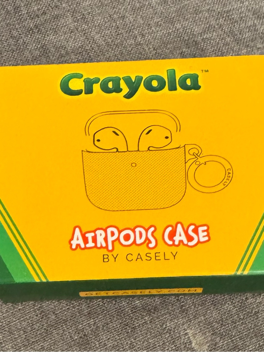 Crayola Yellow AirPods Pro Case by Casely with Keyring
